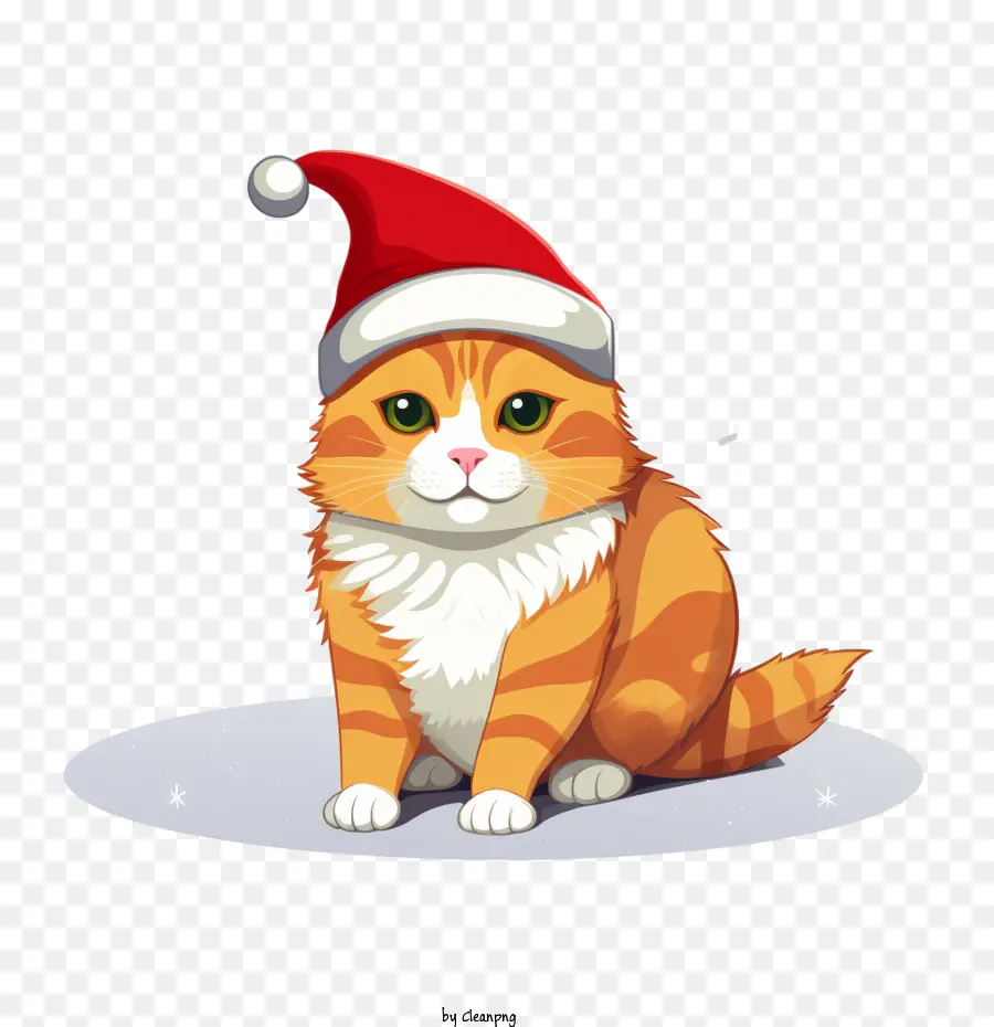 Gato De Navidad，Gato PNG