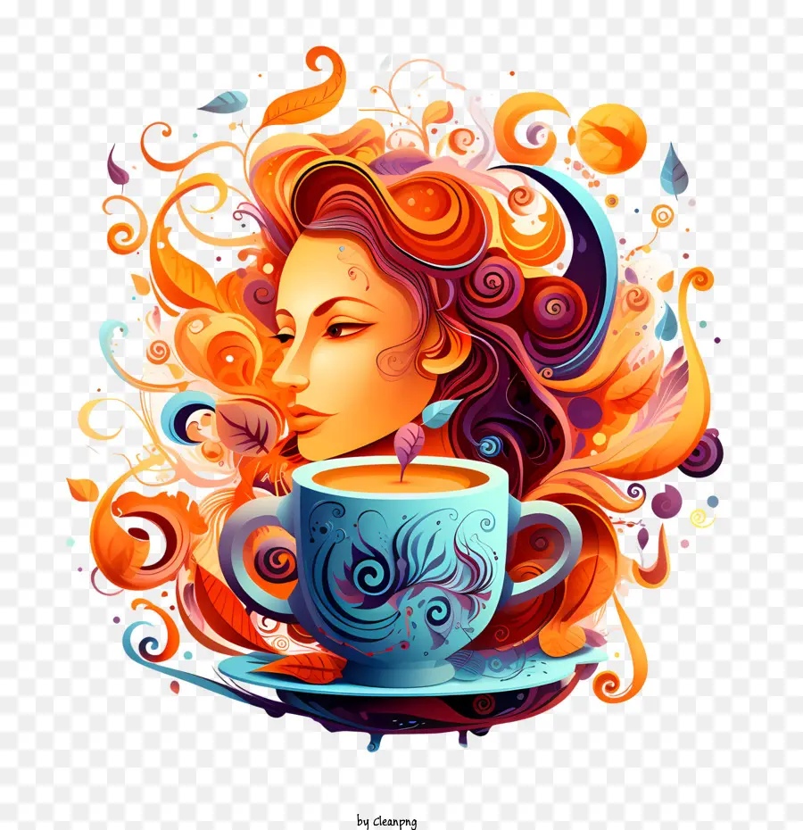 Día Internacional Del Té，Chica PNG