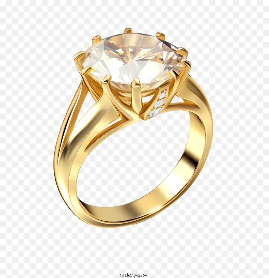 Anillo De Diamantes，Anillo De Oro PNG