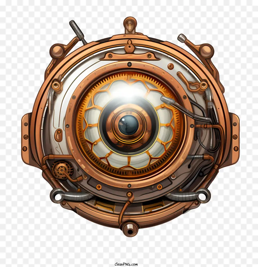 Globo Ocular De Halloween，Reloj Steampunk PNG