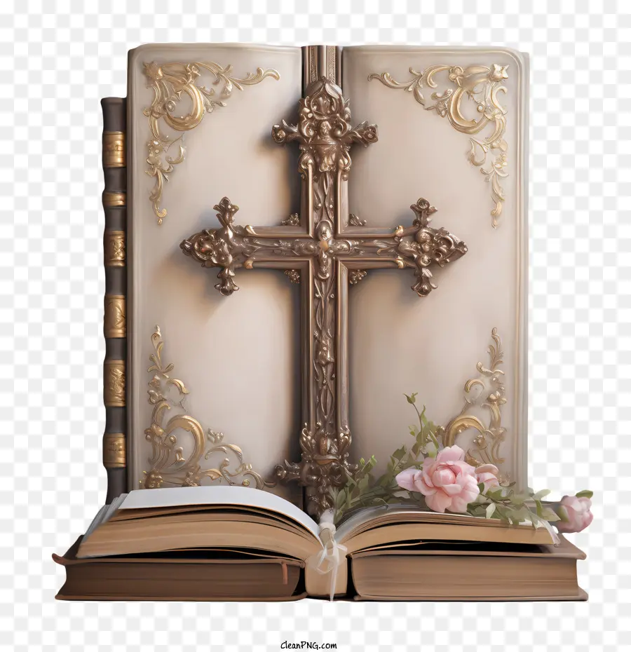 Biblia Con Cruz，Libro PNG