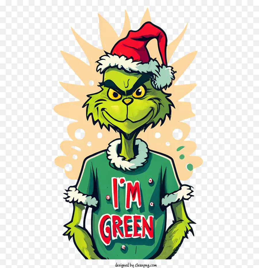 Grinch De Navidad，Camiseta PNG