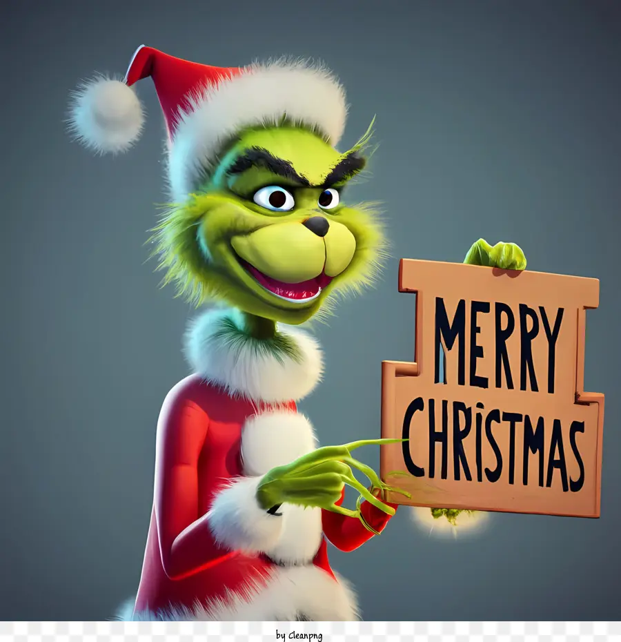 Grinch De Navidad，Sonrisa PNG