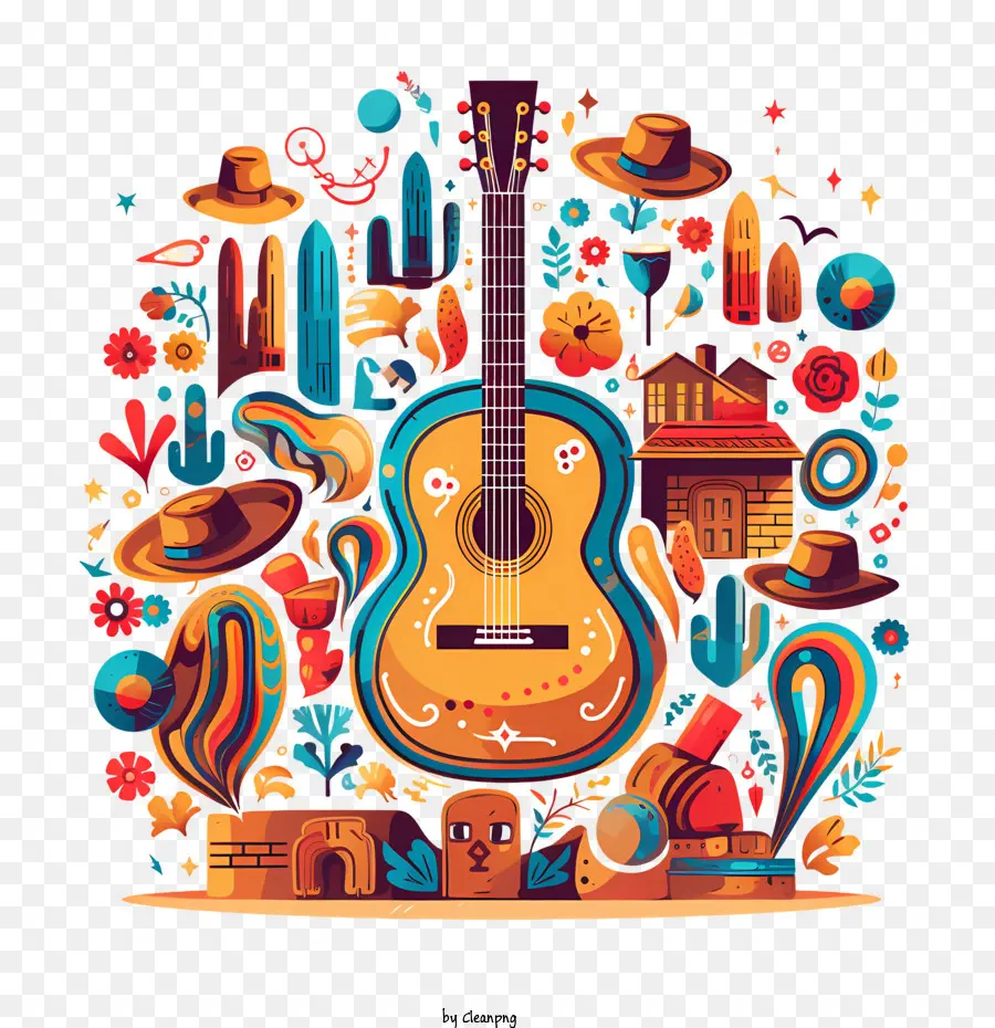 Internacional De La Música Country Día，Guitarra PNG