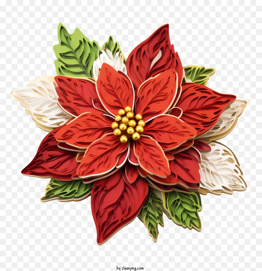 Flor De Pascua，Rojo PNG