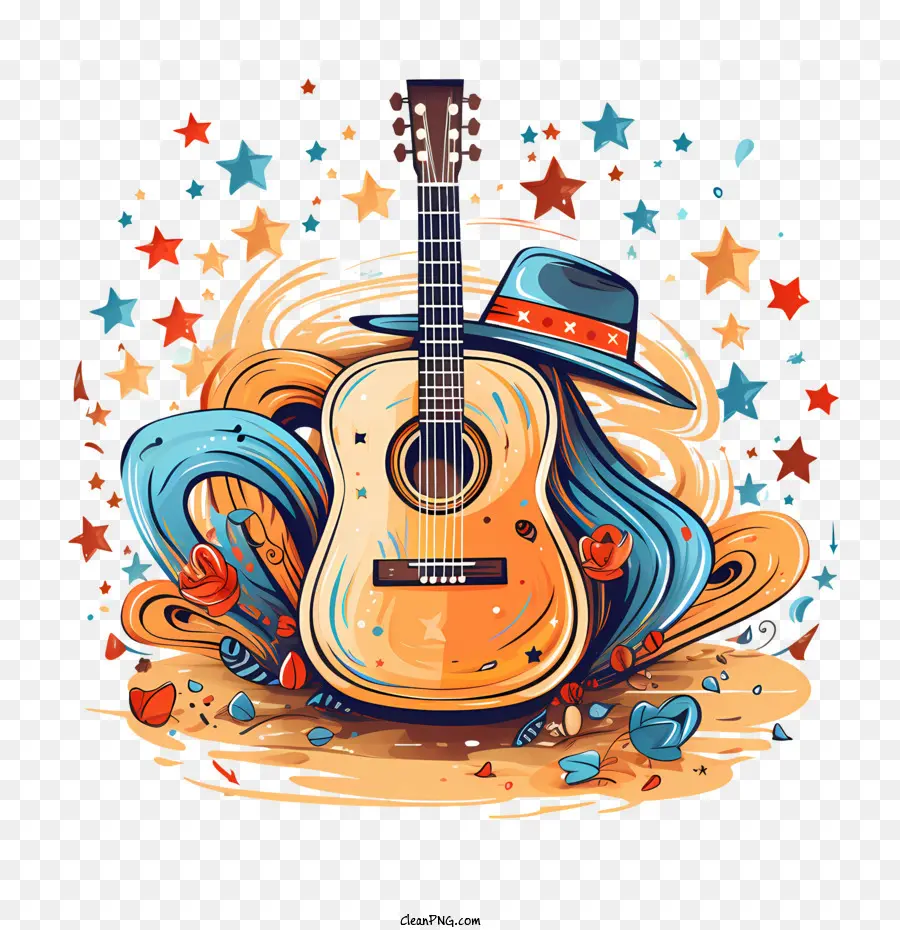 Internacional De La Música Country Día，Guitarra PNG