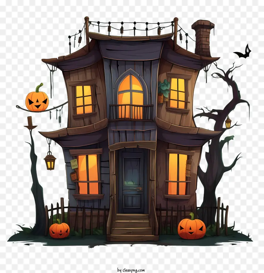 Casa Embrujada De Halloween，Linda Casa De Halloween PNG