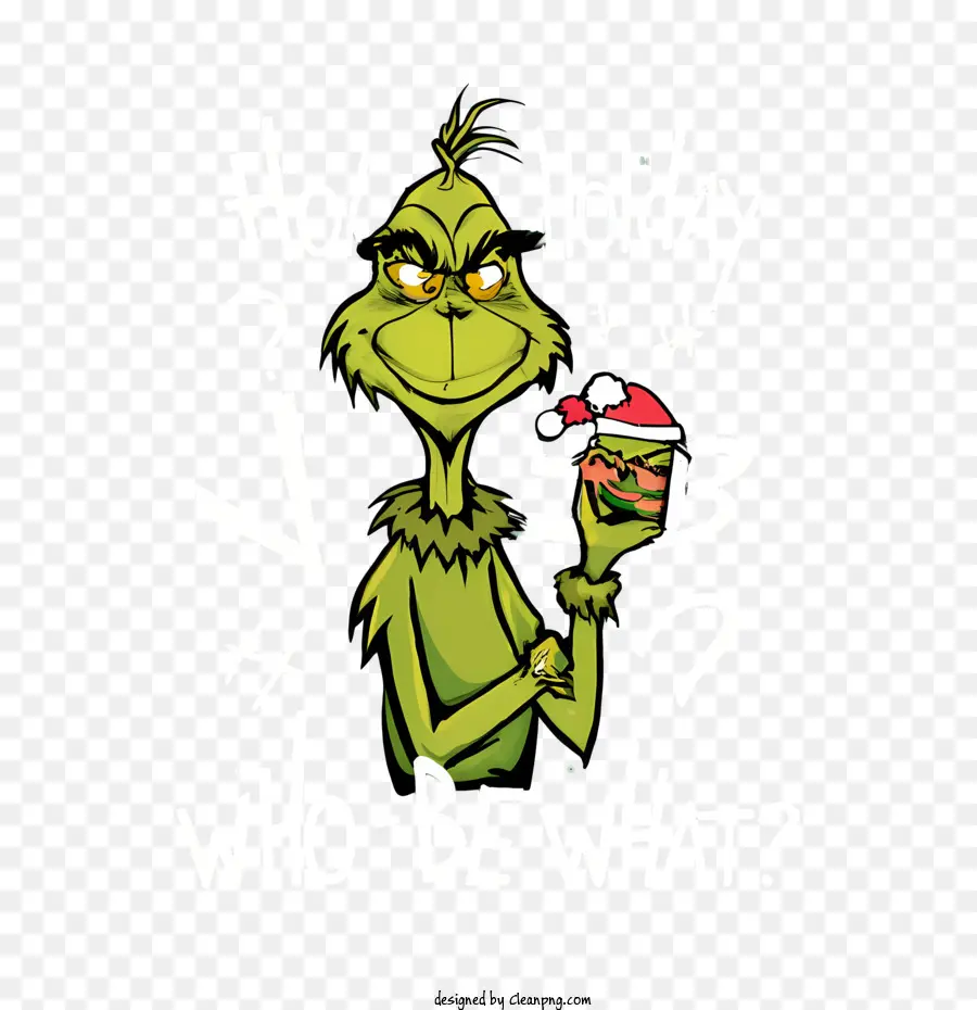 Grinch De Navidad，Holi PNG