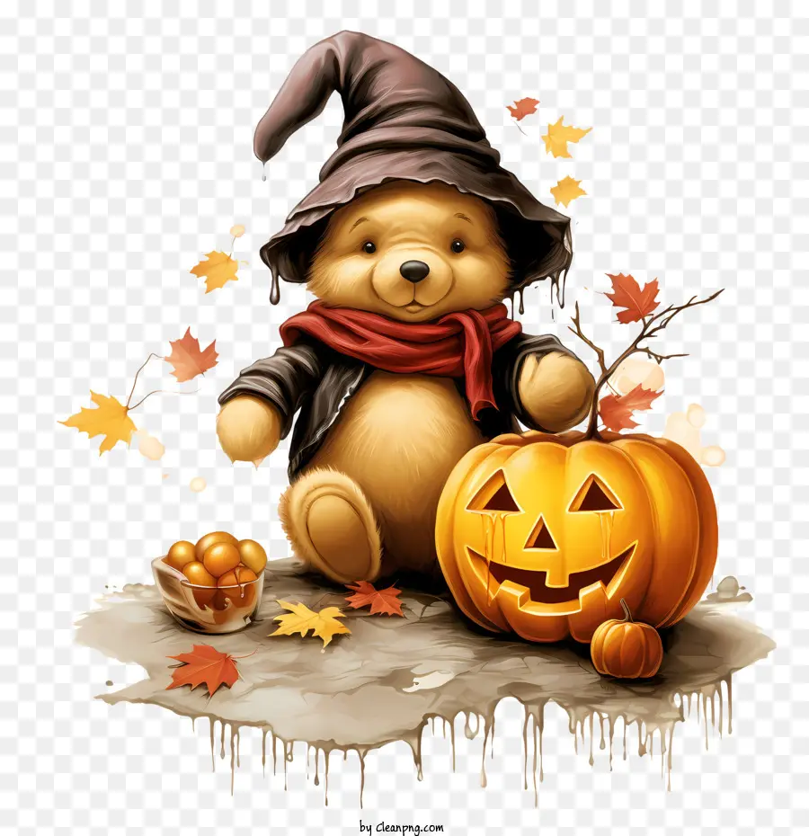 Oso De Halloween，Oso De Peluche PNG