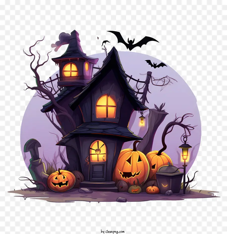 Haunted Halloween De La Casa，Casa PNG