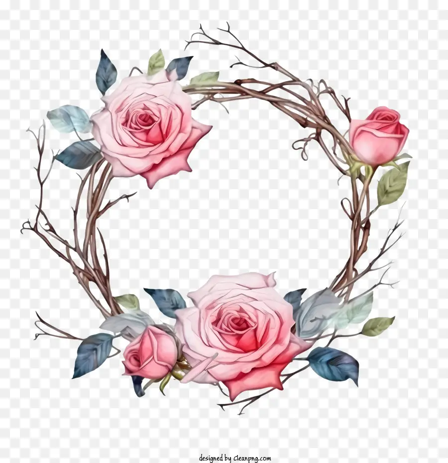 Rosa Corona，Floral Corona PNG