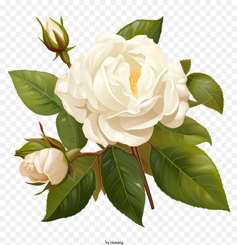 Flor De Rosa Blanca，De La Rosa Blanca PNG