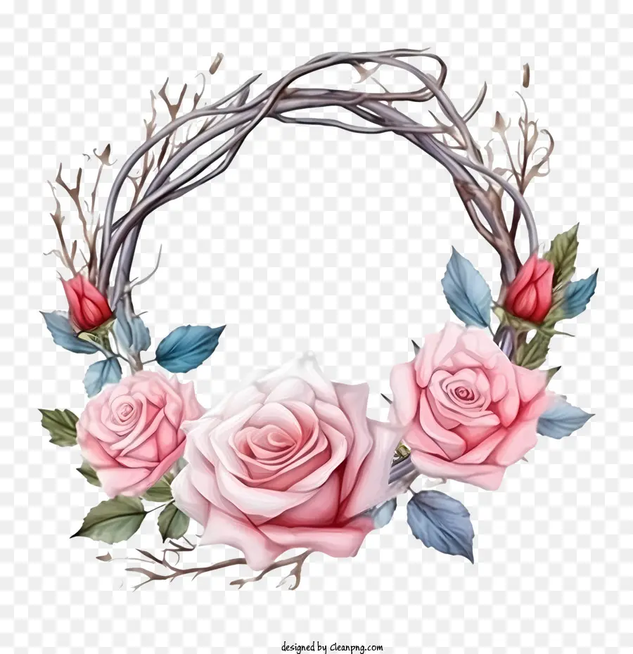 Corona De Rosas，Corona De Flores PNG