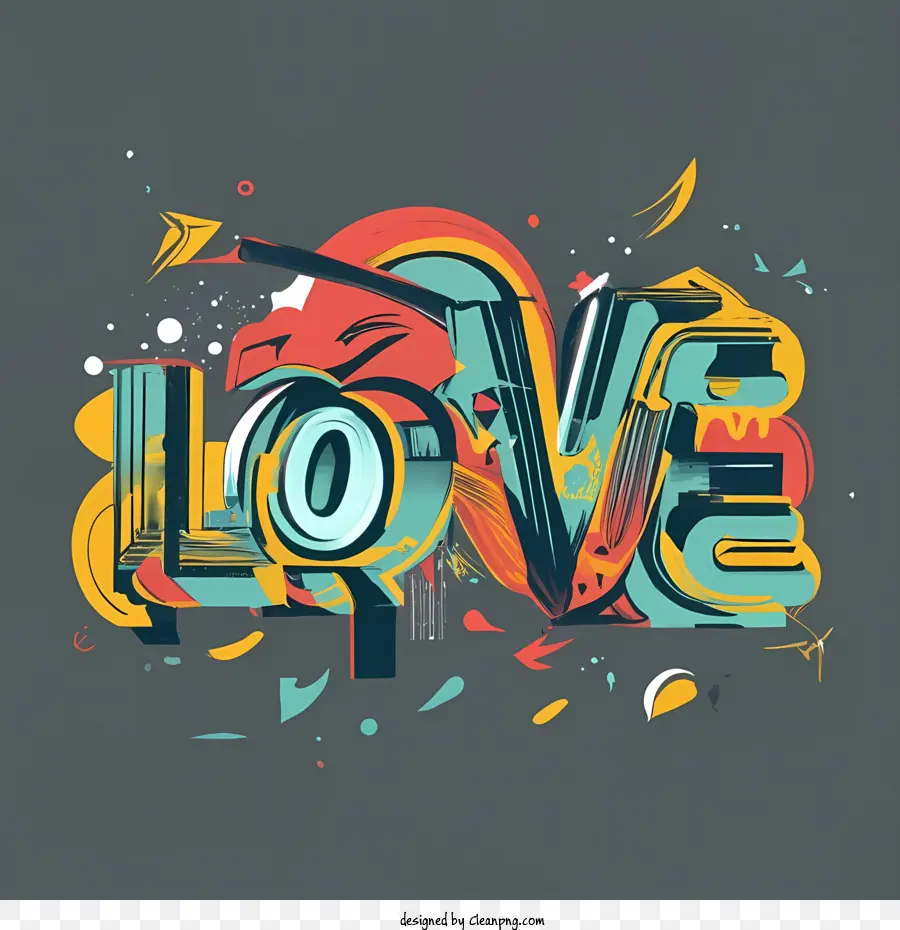 Amor Palabra Arte，El Amor PNG