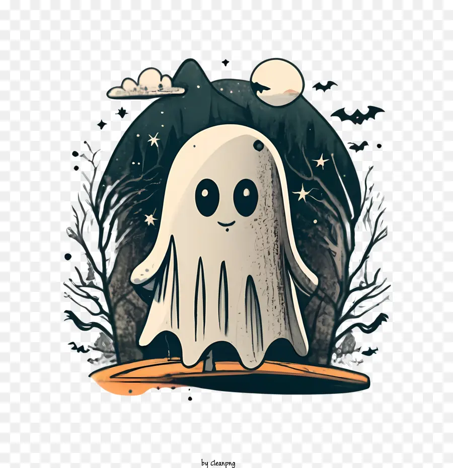 Fantasma De Halloween，Lindo Fantasma PNG