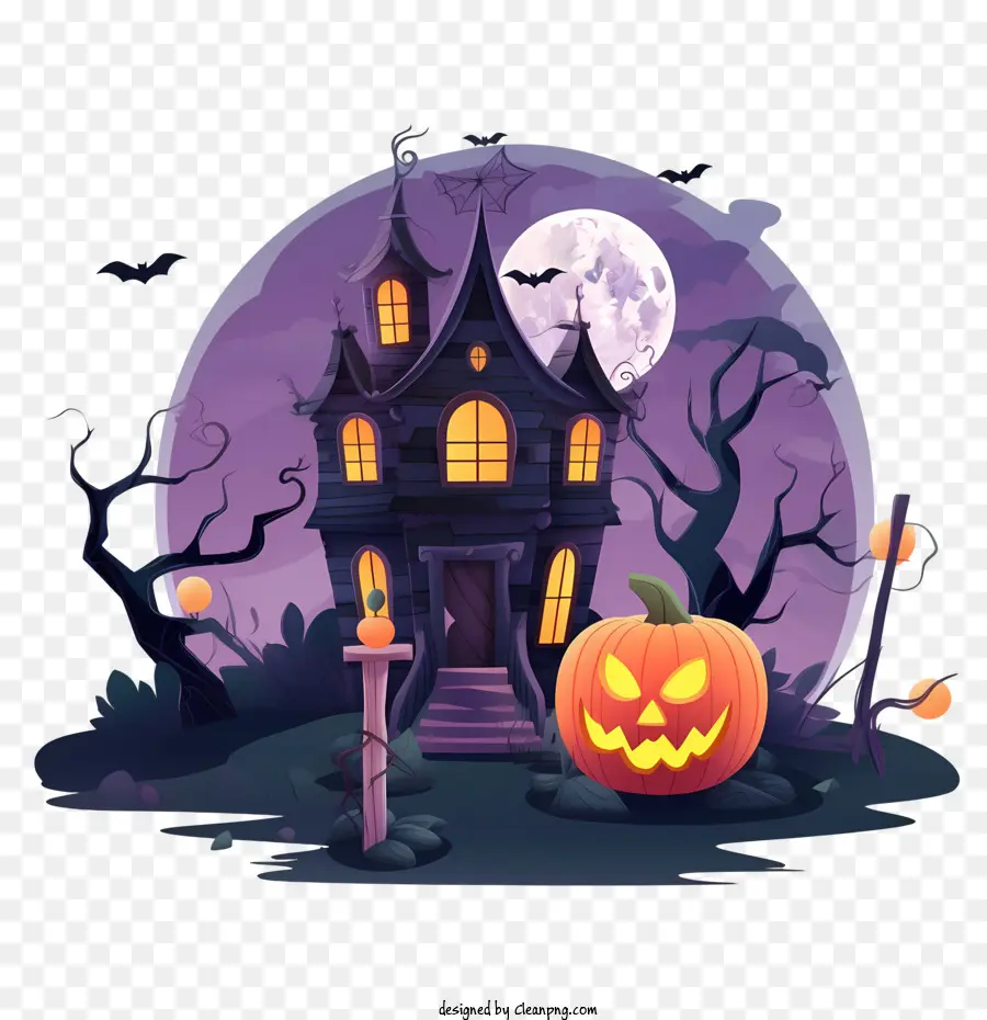 Haunted Halloween De La Casa，La Casa Encantada PNG