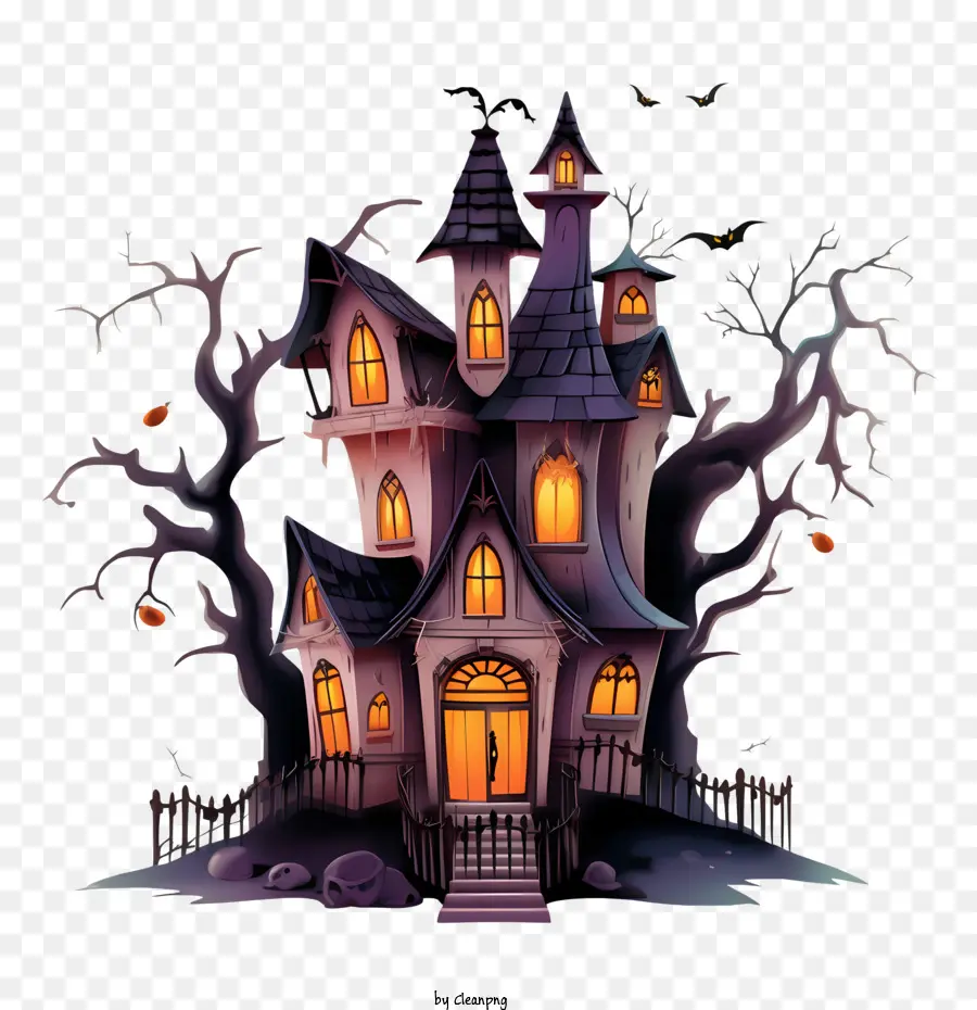 Haunted Halloween De La Casa，Castillo PNG
