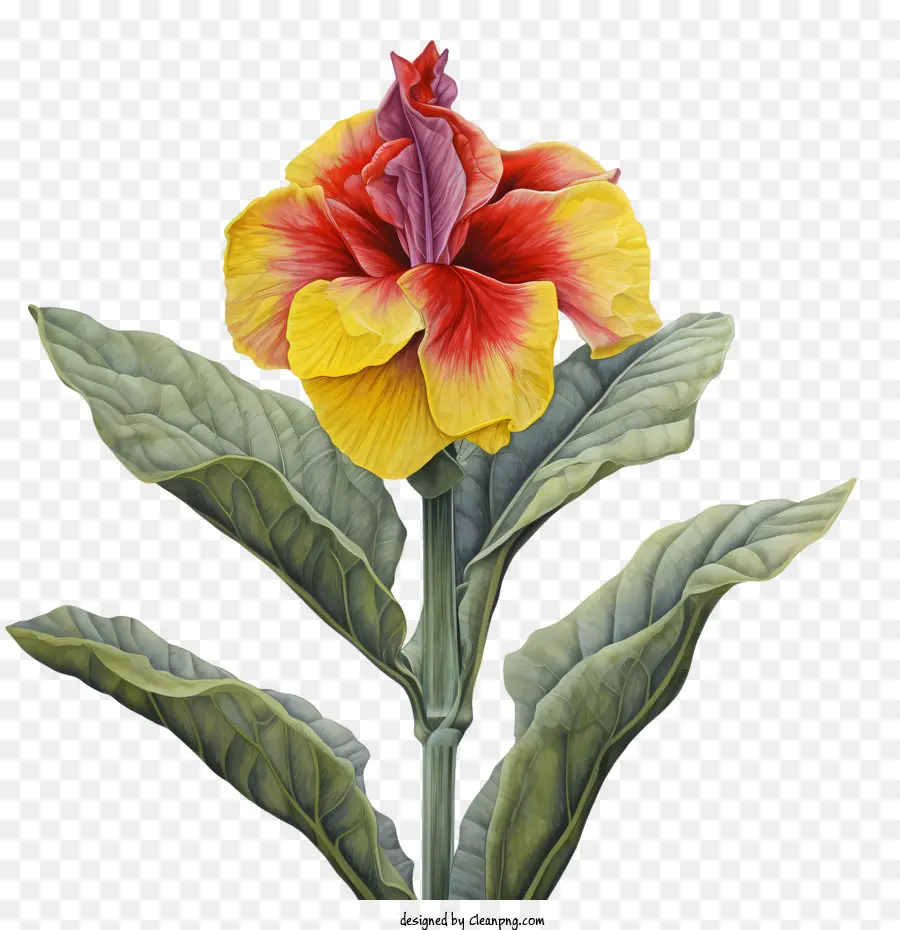 Canna Indica，Flor Roja PNG