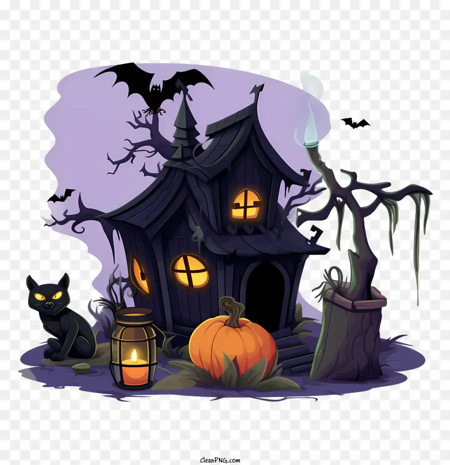 Haunted Halloween De La Casa，Casa PNG