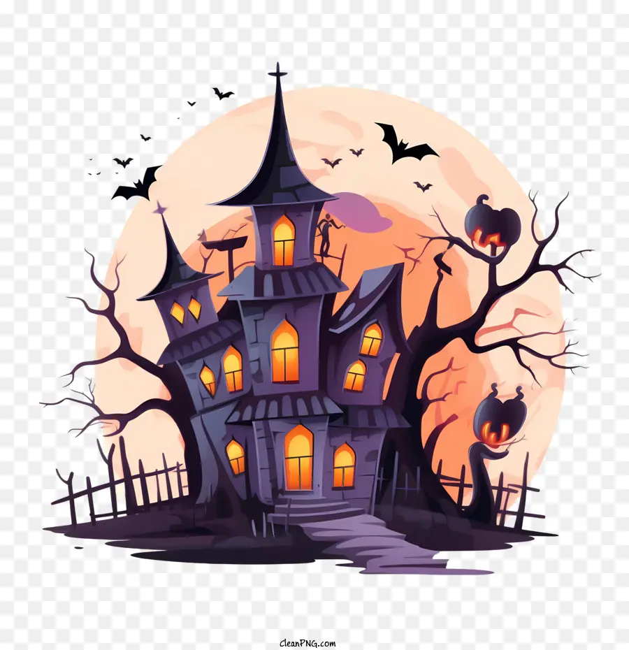 Haunted Halloween De La Casa，Halloween PNG