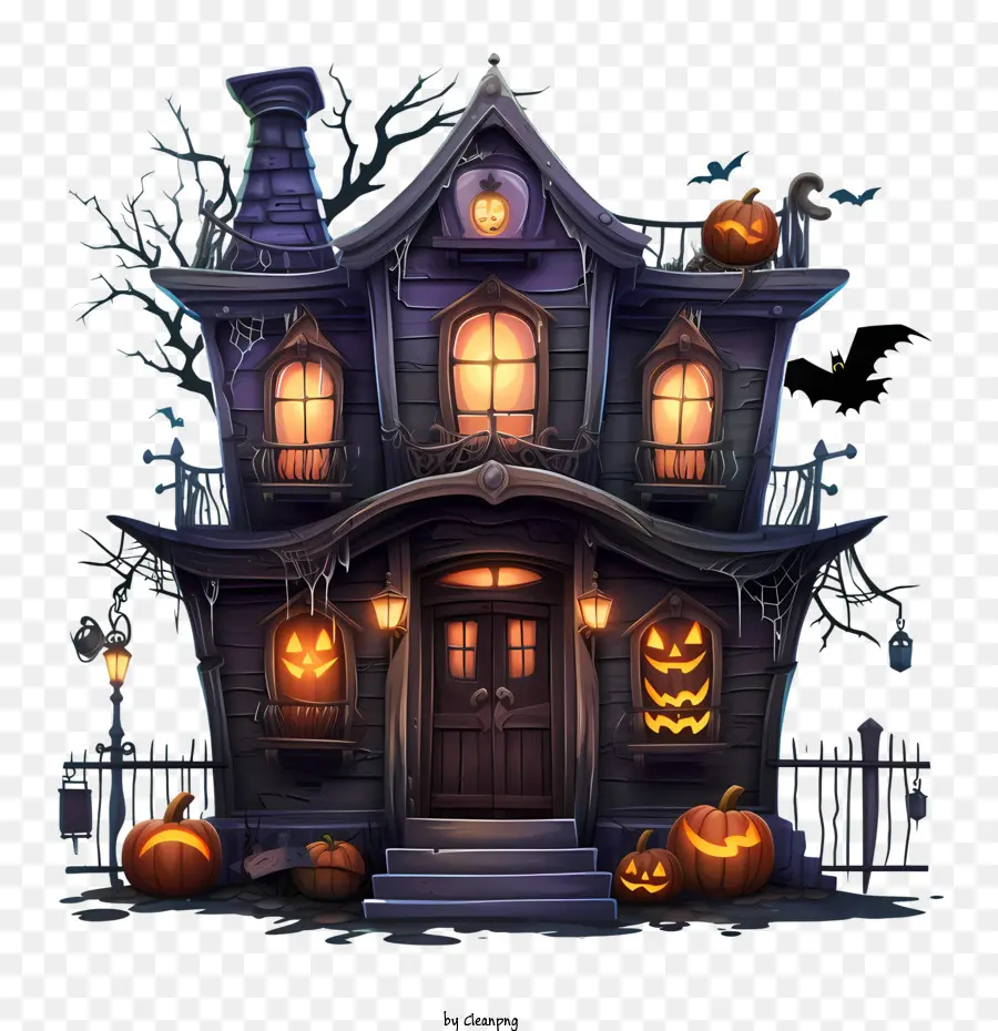 Haunted Halloween De La Casa，La Casa Encantada PNG