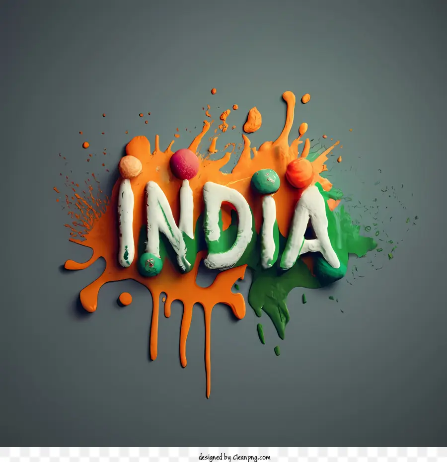 India，Texto Indio PNG