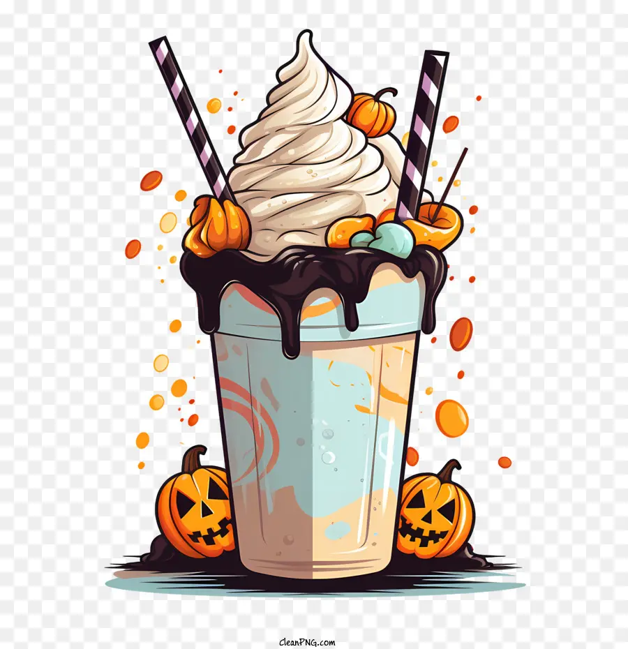 Batido De Halloween，Postre PNG