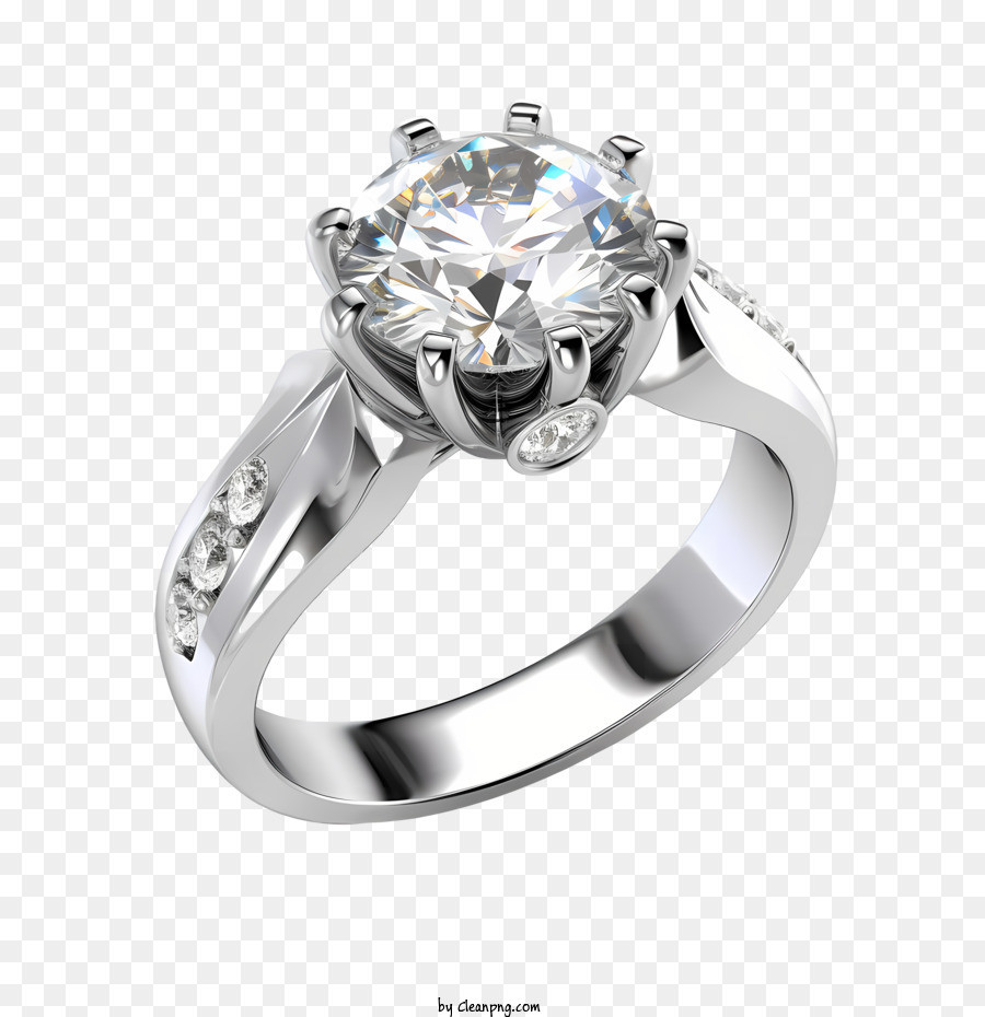 Anillo De Diamantes，Anillo De Compromiso PNG