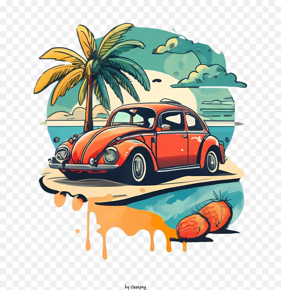 Escarabajo De Volkswagen，Coche PNG