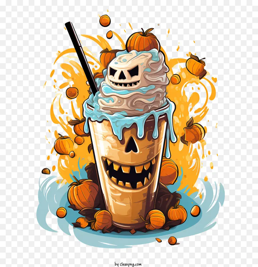 Batido De Halloween，Bebida De Halloween PNG