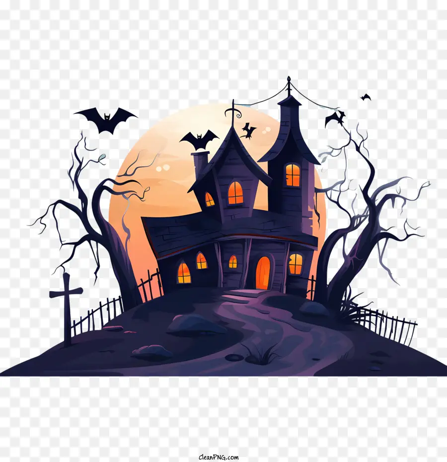 Haunted Halloween De La Casa，Embrujada PNG