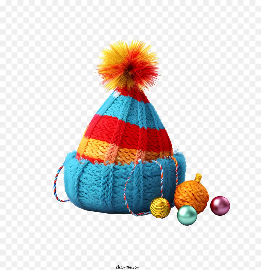 Sombrero De Invierno，Gorro De Punto Colorido PNG