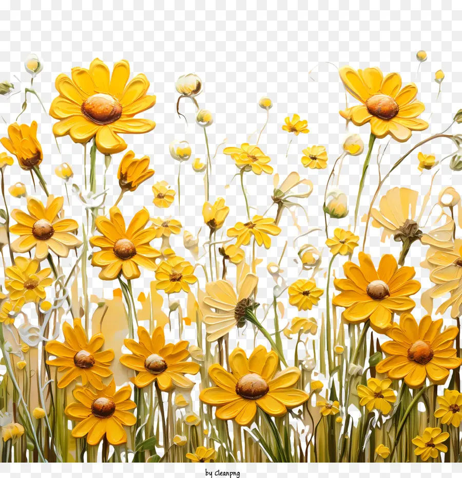 Flores Amarillas，Amarillo PNG