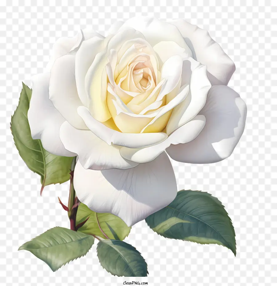 Flor Rosa Blanca，Rosa Blanca PNG