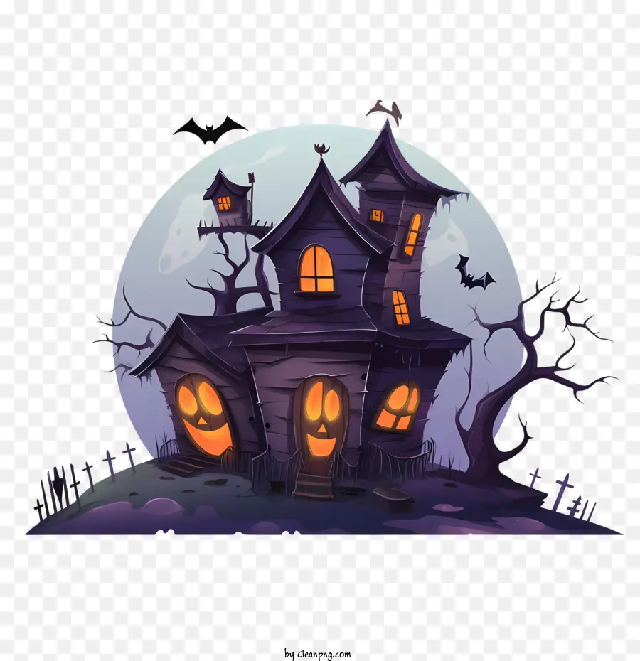 Haunted Halloween De La Casa，Spooky PNG