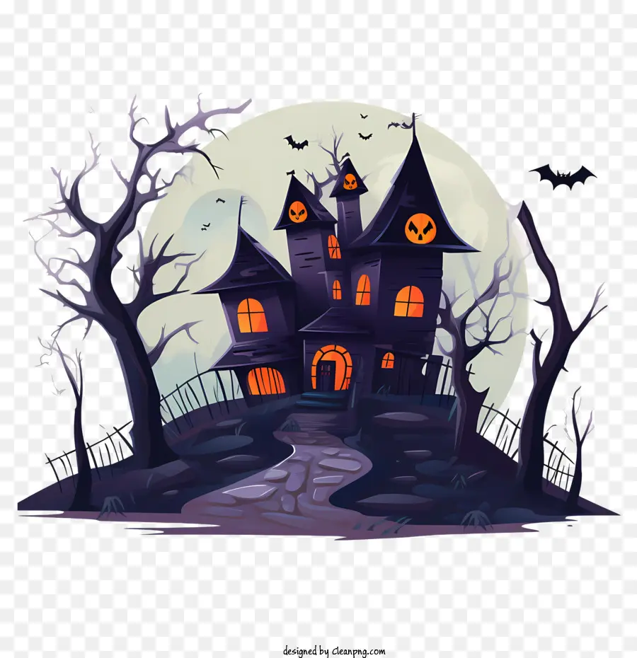 Haunted Halloween De La Casa，Mansión Espeluznante PNG