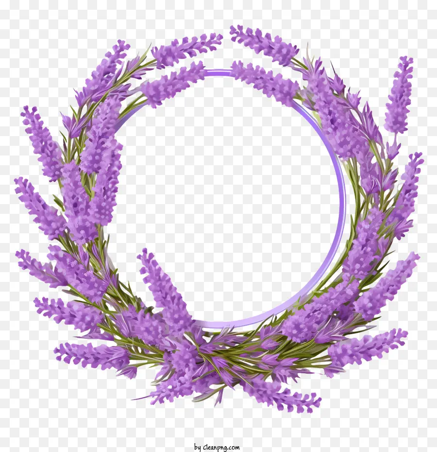 Corona De Flores De Lavanda，Corona PNG