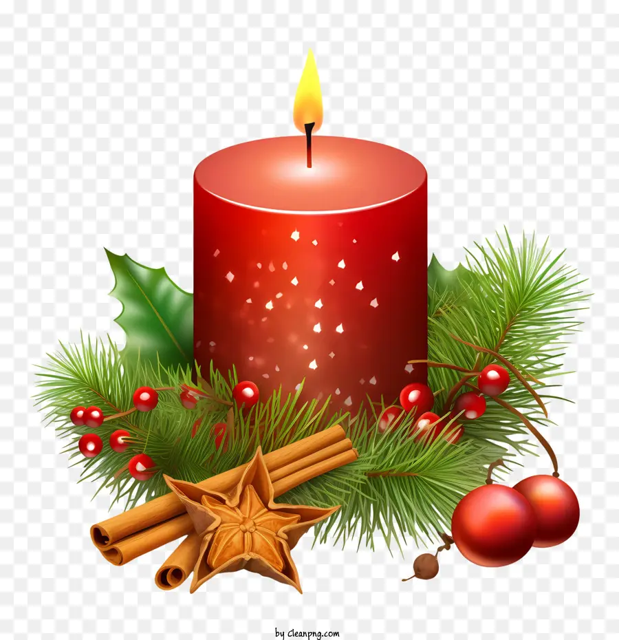 Vela De Navidad，Acebo PNG