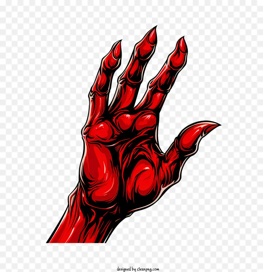Halloween Claw，Rojo PNG