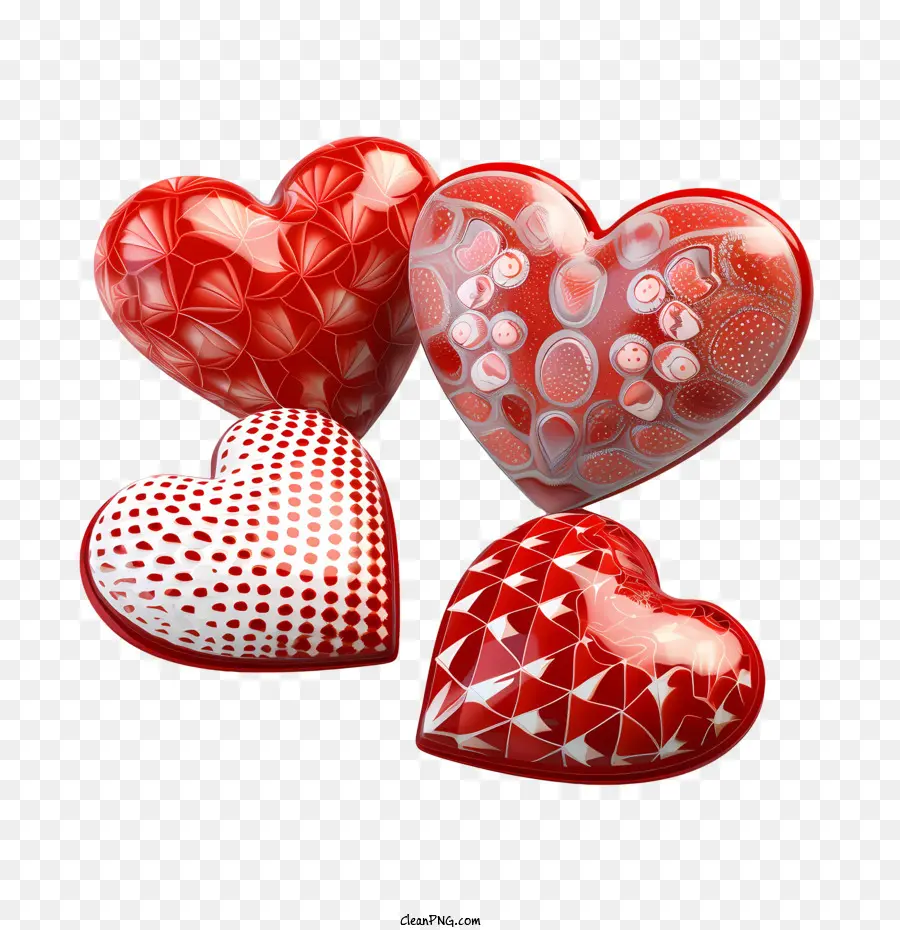 Corazón 3d，Corazones PNG