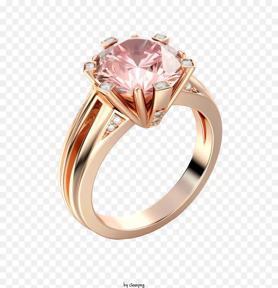 Anillo De Diamantes，Rosa Diamante PNG