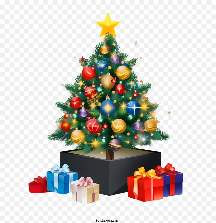 árbol De Navidad，Regalos PNG