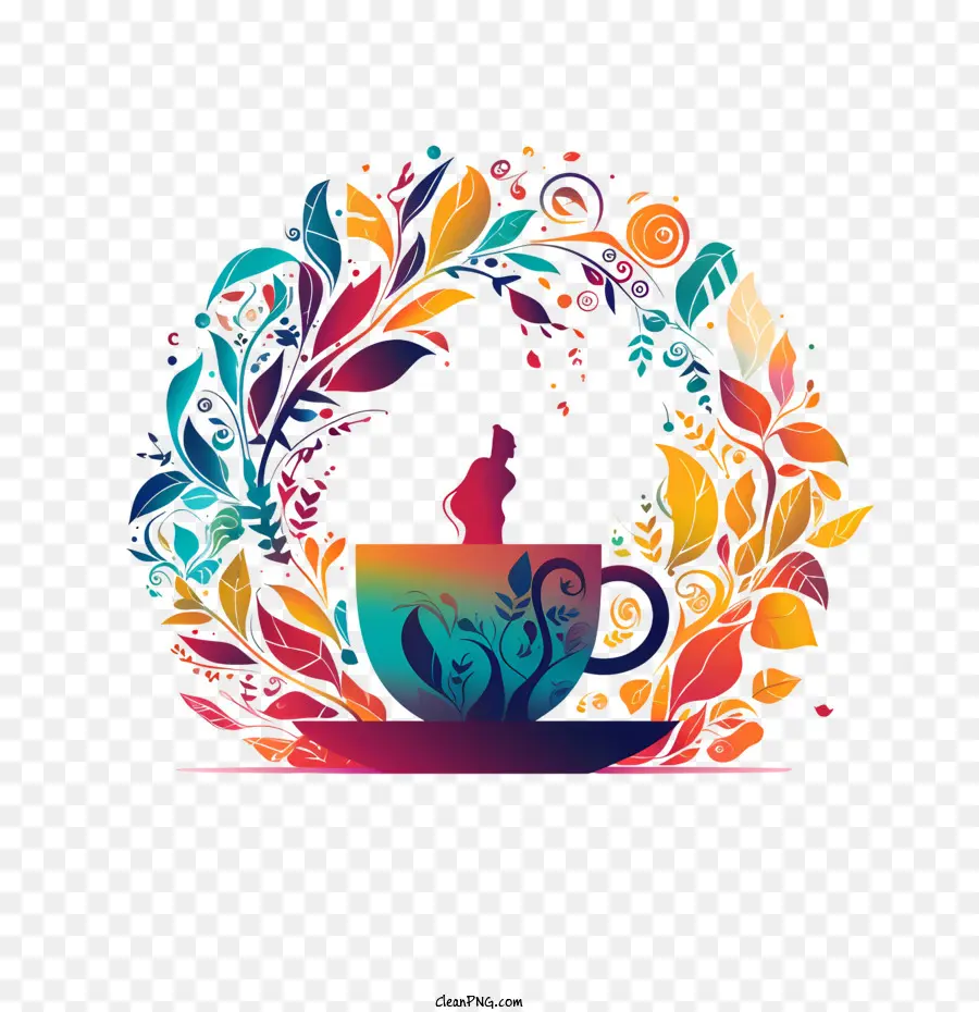 Día Internacional Del Té，Colorido PNG