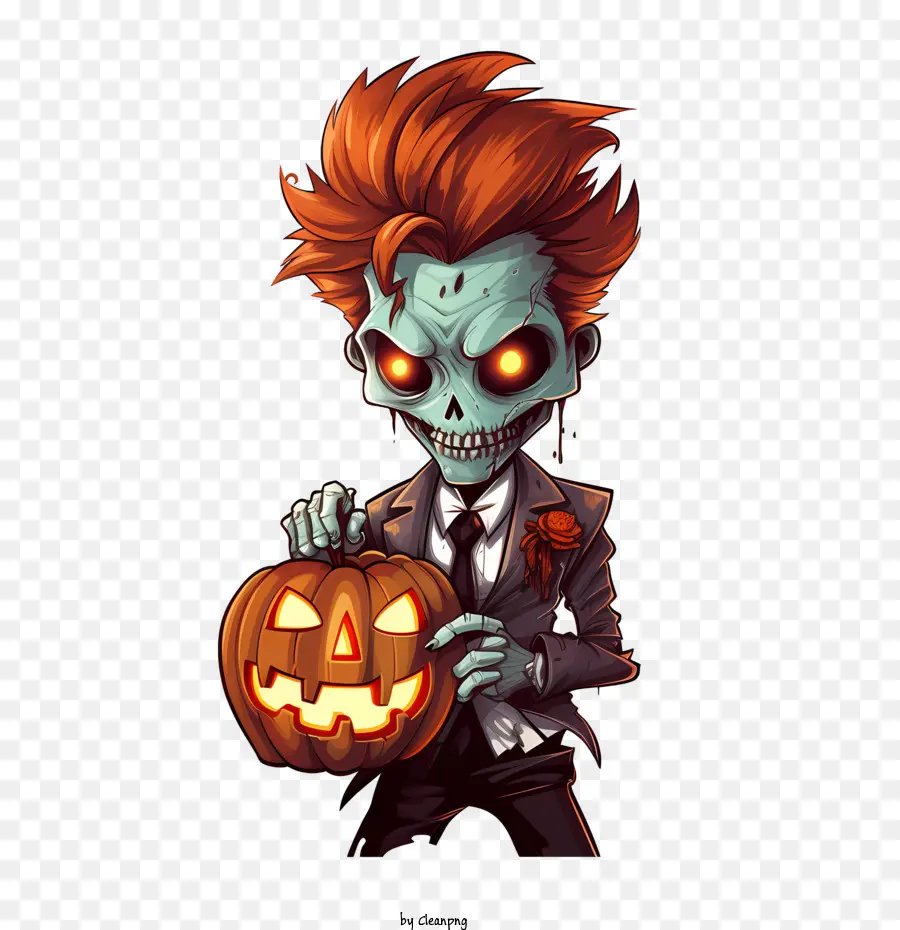 Vampiro Y Calabaza，Zombie PNG