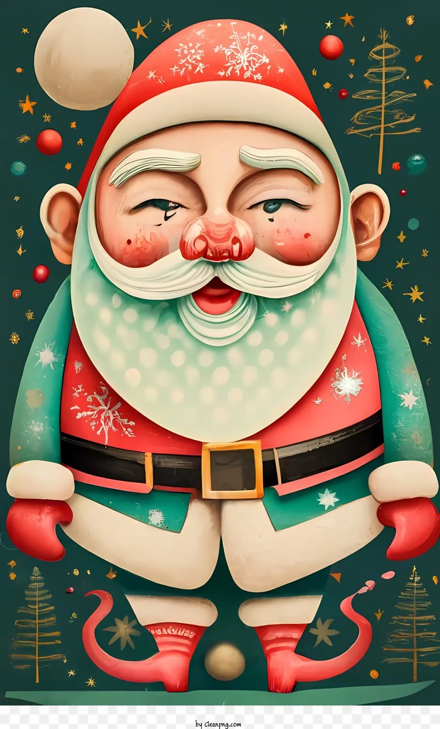 Papá Noel De Dibujos Animados，Papá Noel PNG