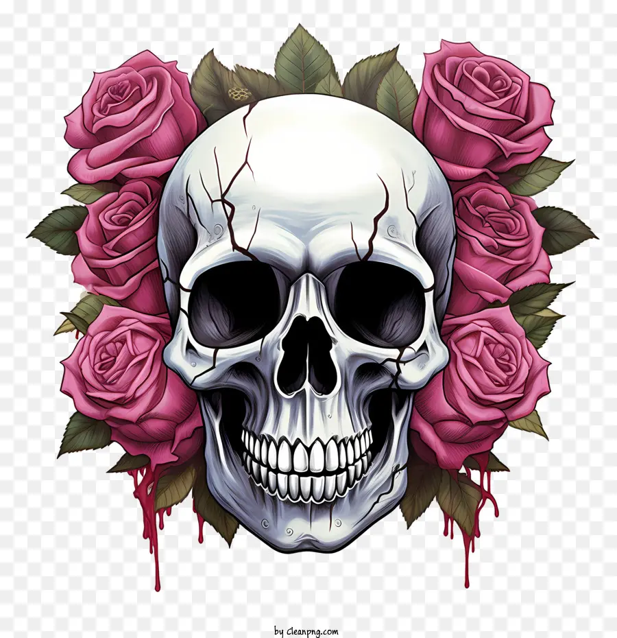 Cráneo De La Rosa，Bien PNG