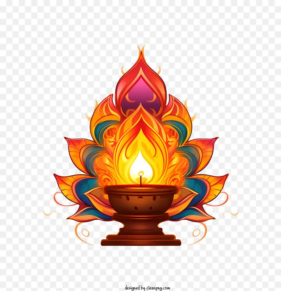 Lámpara De Diwali，Lámpara PNG