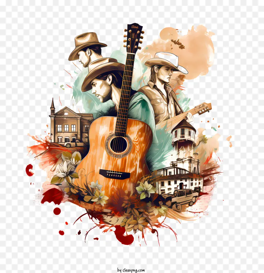 Internacional De La Música Country Día，Guitarra PNG