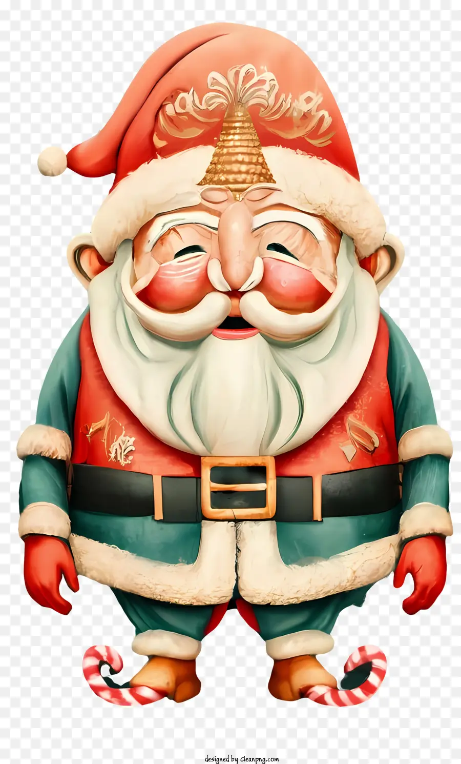 Papá Noel De Dibujos Animados，Gnomo De Navidad PNG