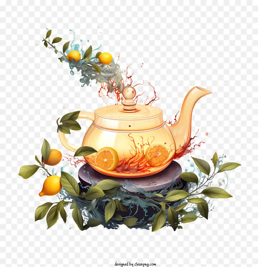 Día Internacional Del Té，Olla De Té PNG